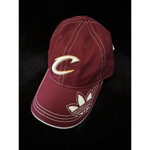 Cleveland Cavaliers Cap Adidas Trefoil Logo Strapback Adjustable Retro NBA Adult